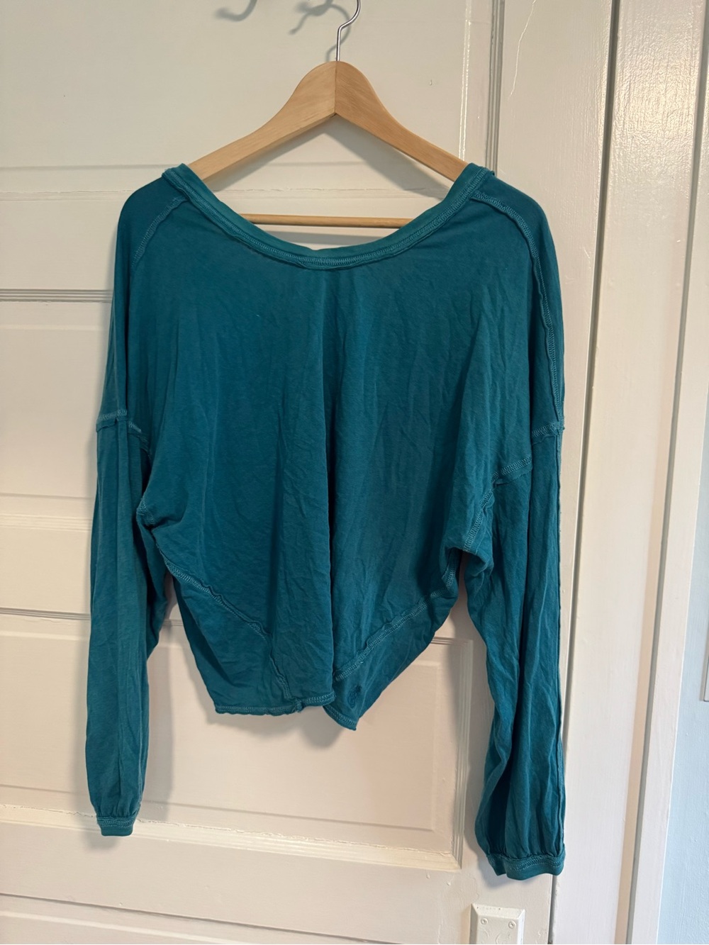 FP Movement by Free People Teal Lightweight Long-Sleeve Top